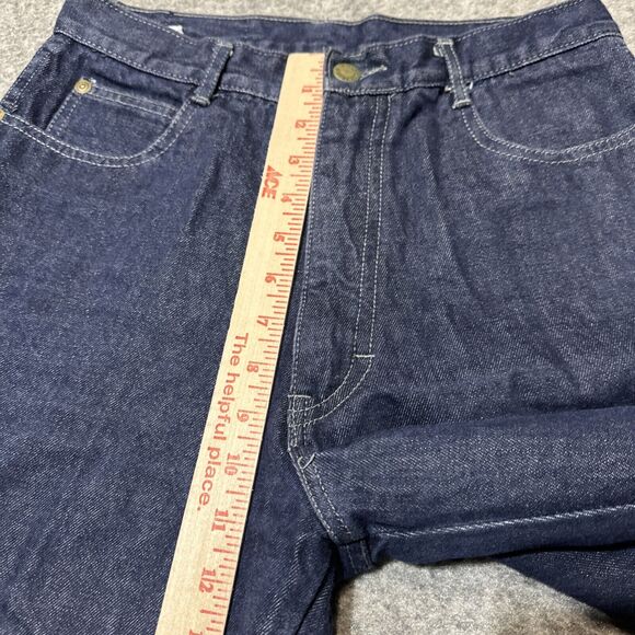 Vintage Pentimento Wide Leg Cuffed Jeans Womens Sz 11 Blue Dark Wash Retro Denim - Picture 4 of 8